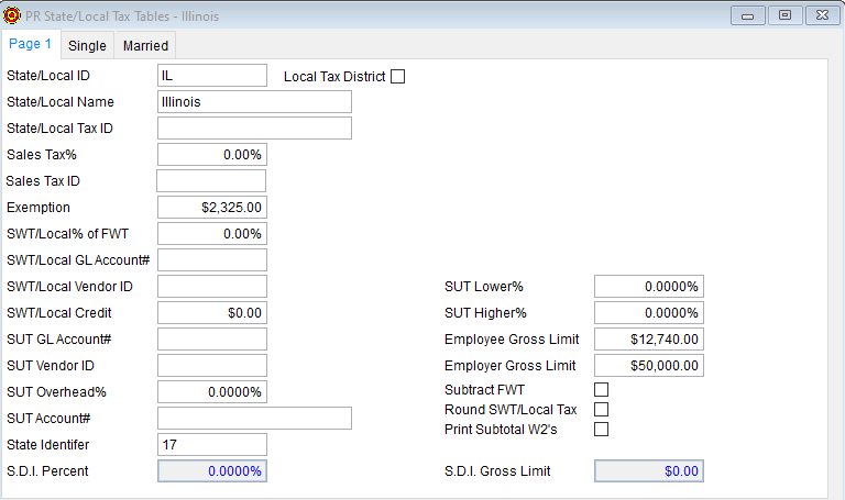 2020 PR State/Local Tax Tables - Illinois - Page 1 tab